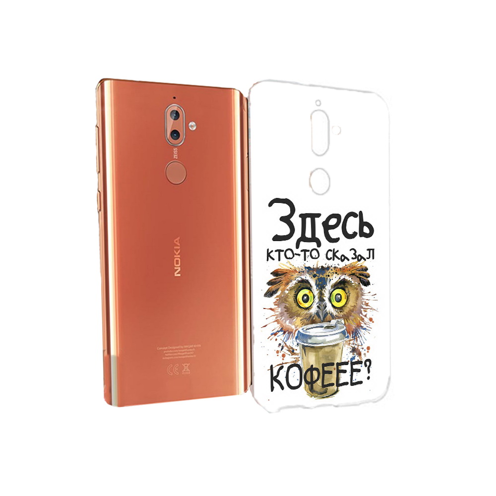

Чехол MyPads Tocco для Nokia 9 Любительница кофе (PT126479.94.111), Прозрачный, Tocco