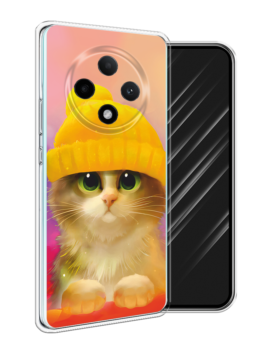 

Чехол Awog на Oppo A3 Pro 5G "Котенок в желтой шапке", Желтый, 2517950-1