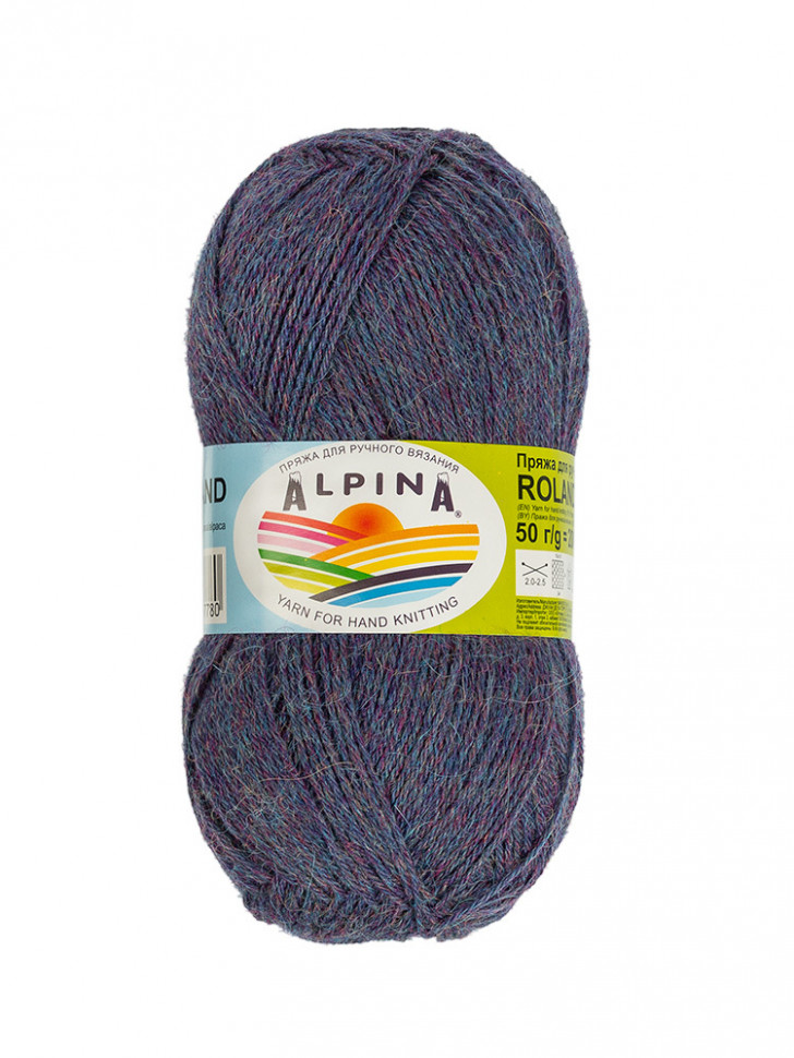 

Пряжа Alpina ROLAND №37 сине-фиолетовая 100% альпака, 4 х 200 гр, 200 м +/- 10 м
