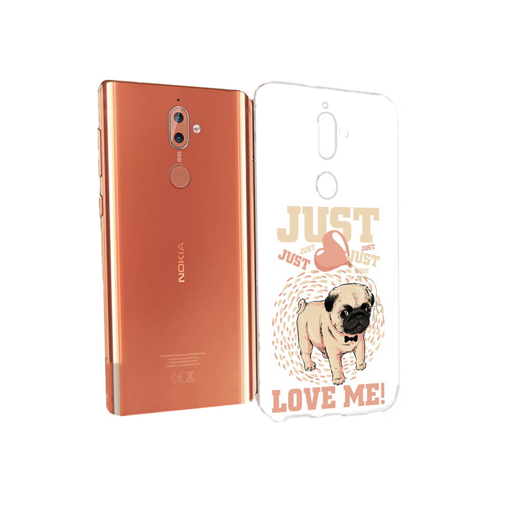 

Чехол MyPads Tocco для Nokia 9 Люби меня (PT126479.94.109), Прозрачный, Tocco