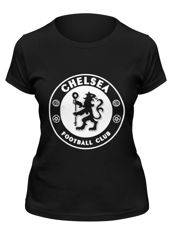 

Футболка женская Printio Chelsea (челси) черная 2XL, Черный, Chelsea (челси)