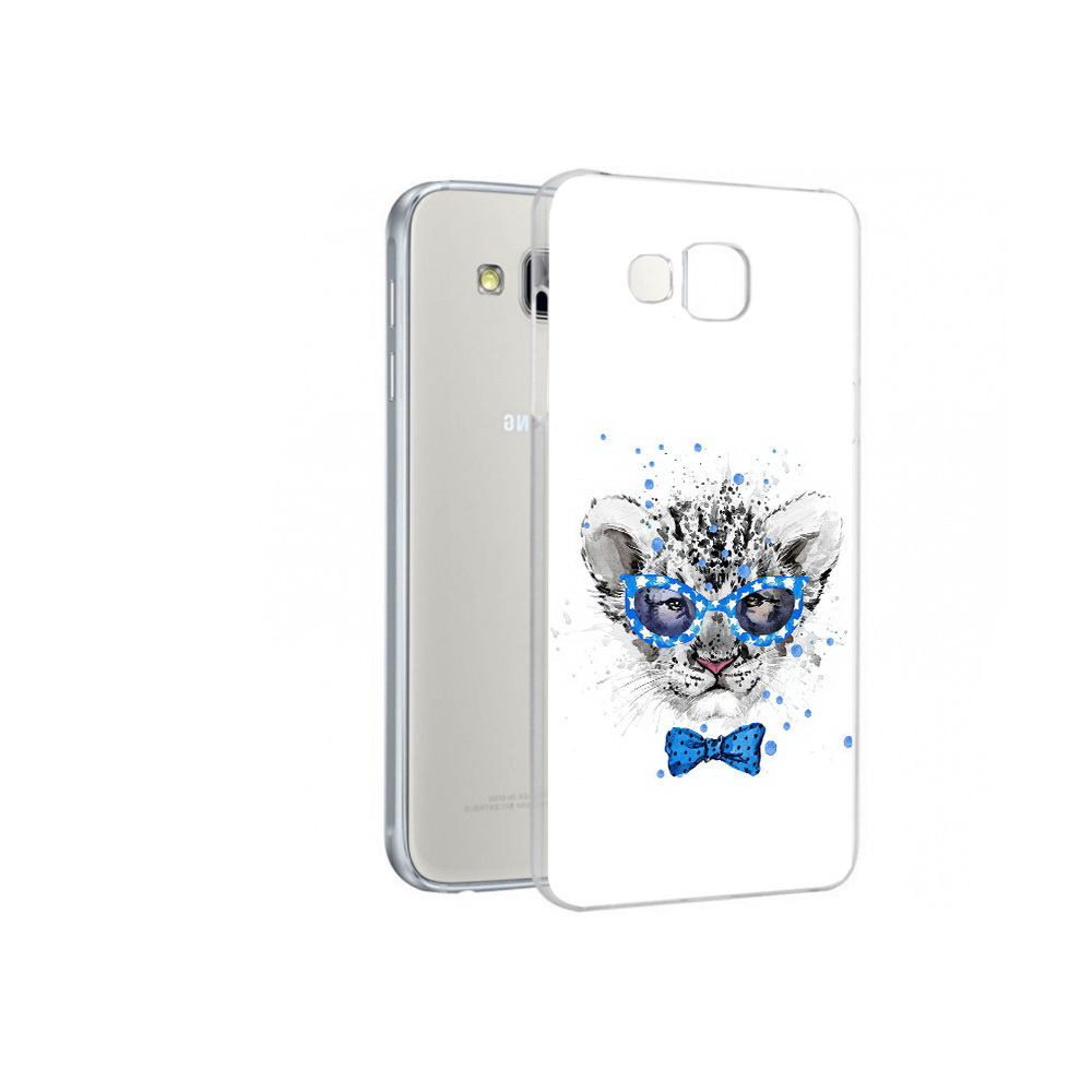 

Чехол MyPads Tocco для Samsung Galaxy A7 тигренок с бабочкой, Прозрачный, Tocco