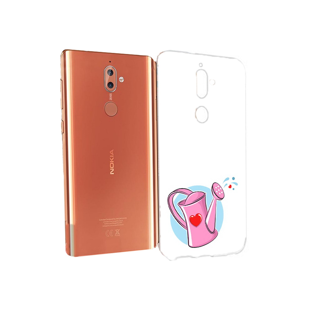 

Чехол MyPads Tocco для Nokia 9 Лейка любви 14 февраля (PT126479.94.103), Прозрачный, Tocco