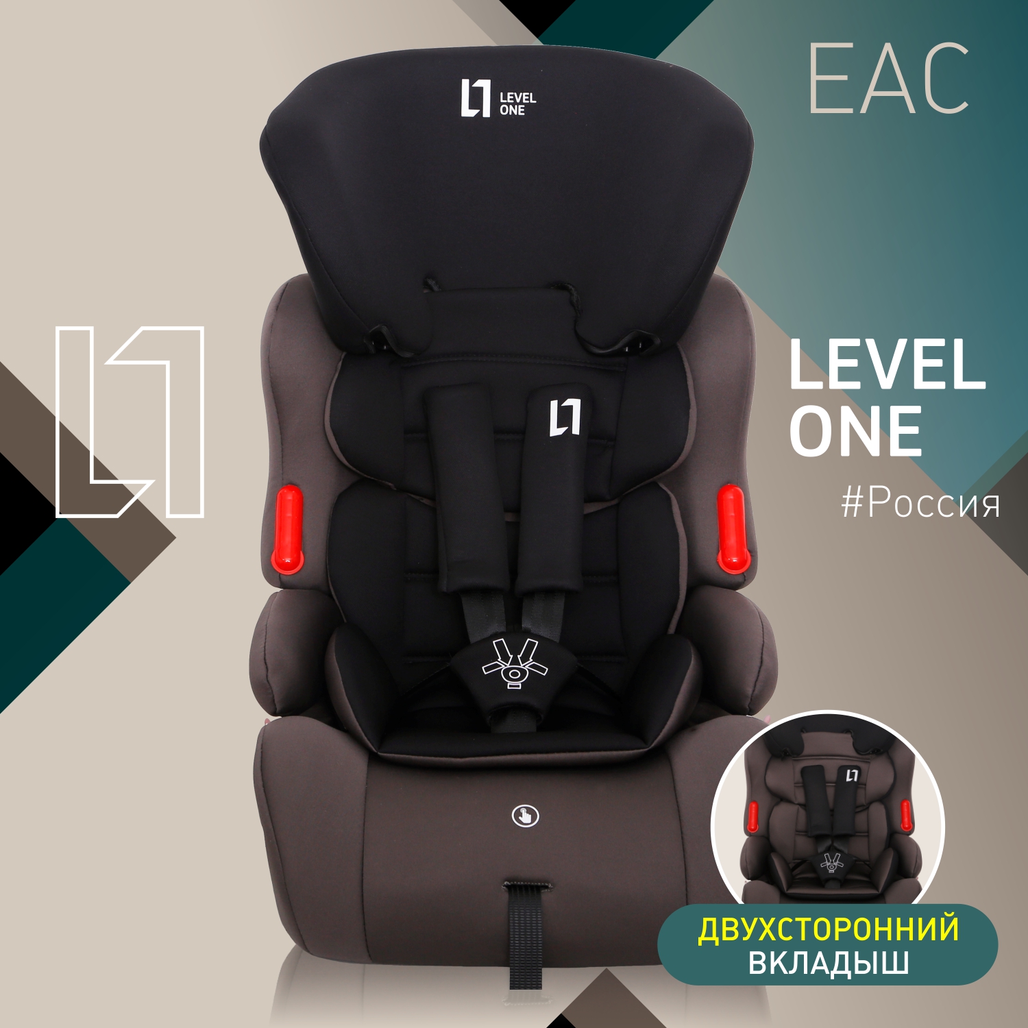 

Автокресло Еду-Еду KS 516 Lux I II III 9-36 кг цвет графит, Серый, KS 516 Lux
