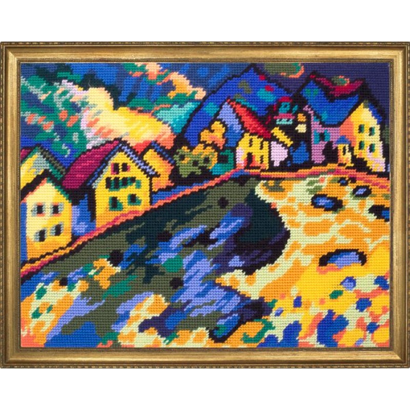 

Borovsky&Sons Quick Tapestry, Дома на холме, 36*47 см