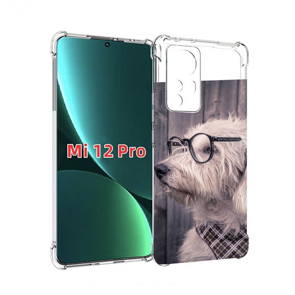 

Чехол MyPads Собака-в-очках для Xiaomi 12S Pro, Прозрачный, Tocco