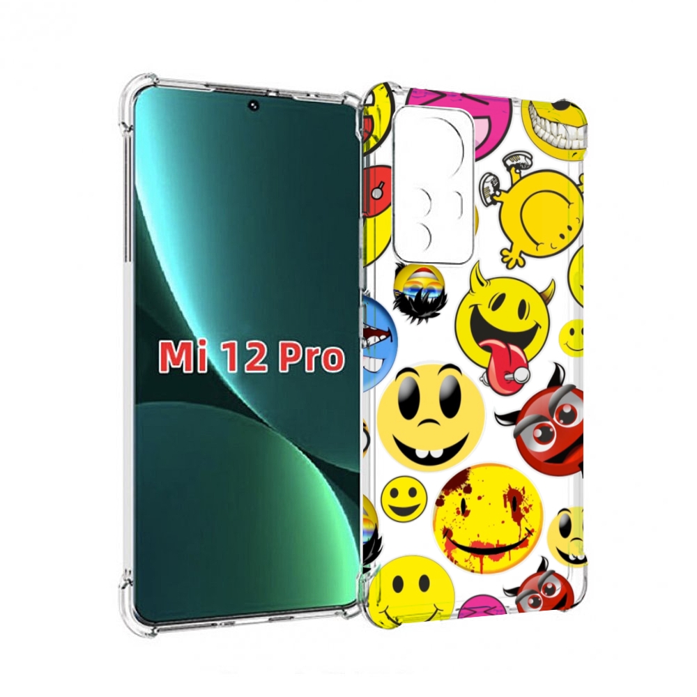 

Чехол MyPads Смайлики для Xiaomi 12S Pro, Прозрачный, Tocco