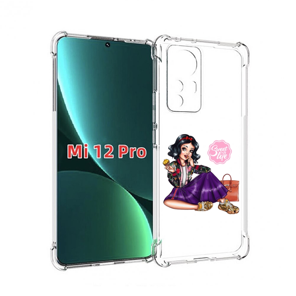 

Чехол MyPads Сладкая-жизнь женский для Xiaomi 12S Pro, Прозрачный, Tocco