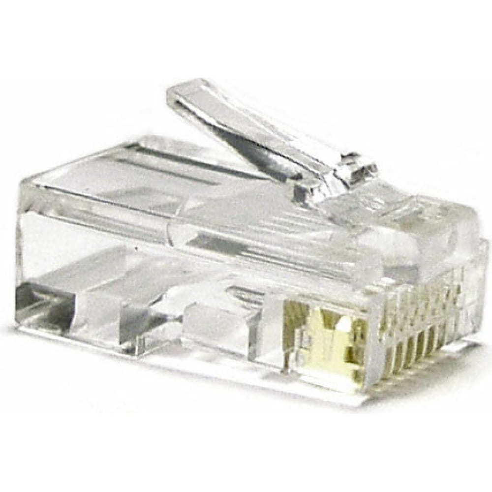 Hyperline PLUG-8P8C-U-C6-100 Разъем RJ-458P8C под витую пару, категория 6 50 50 микродюймо