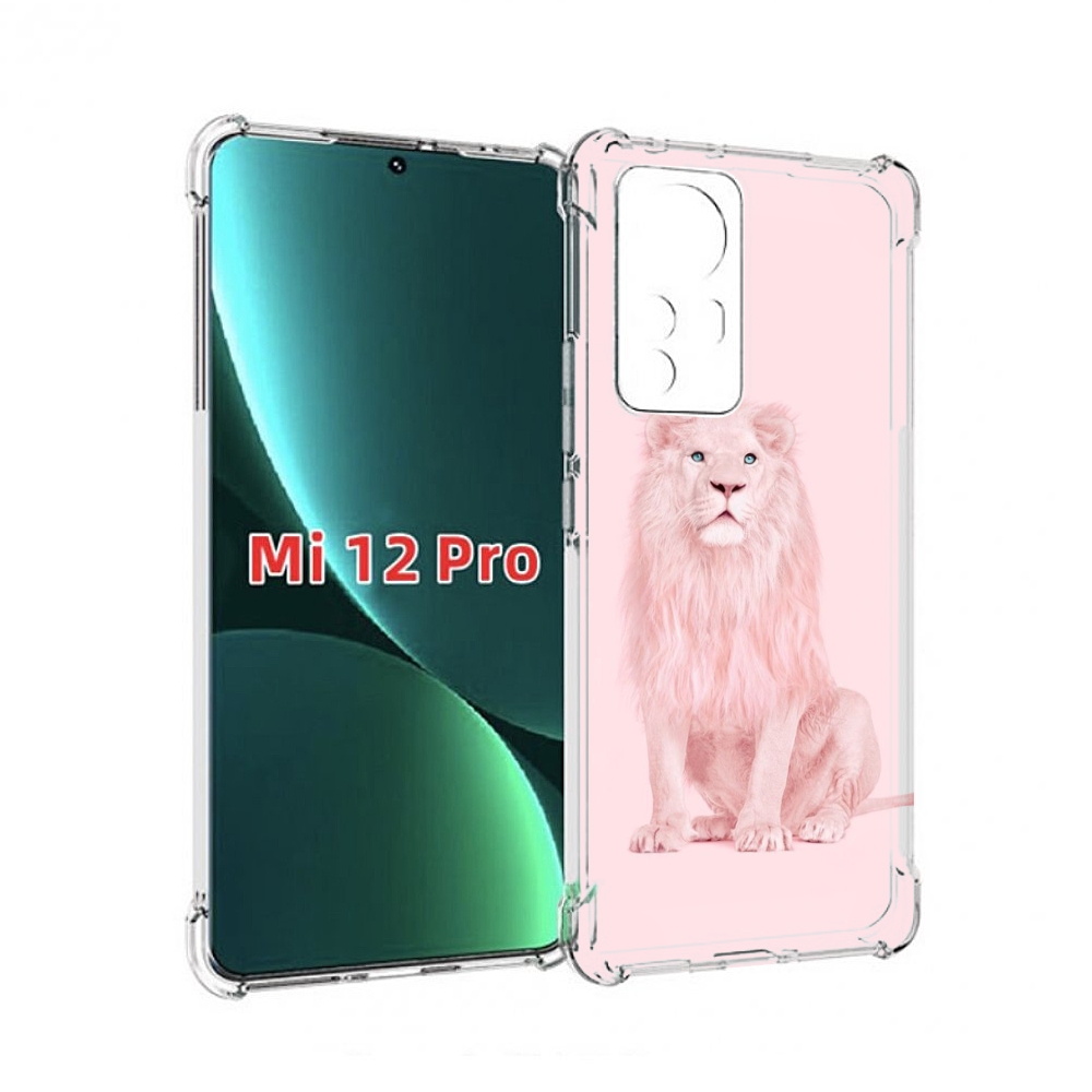 

Чехол MyPads Розовый-лев для Xiaomi 12S Pro, Прозрачный, Tocco