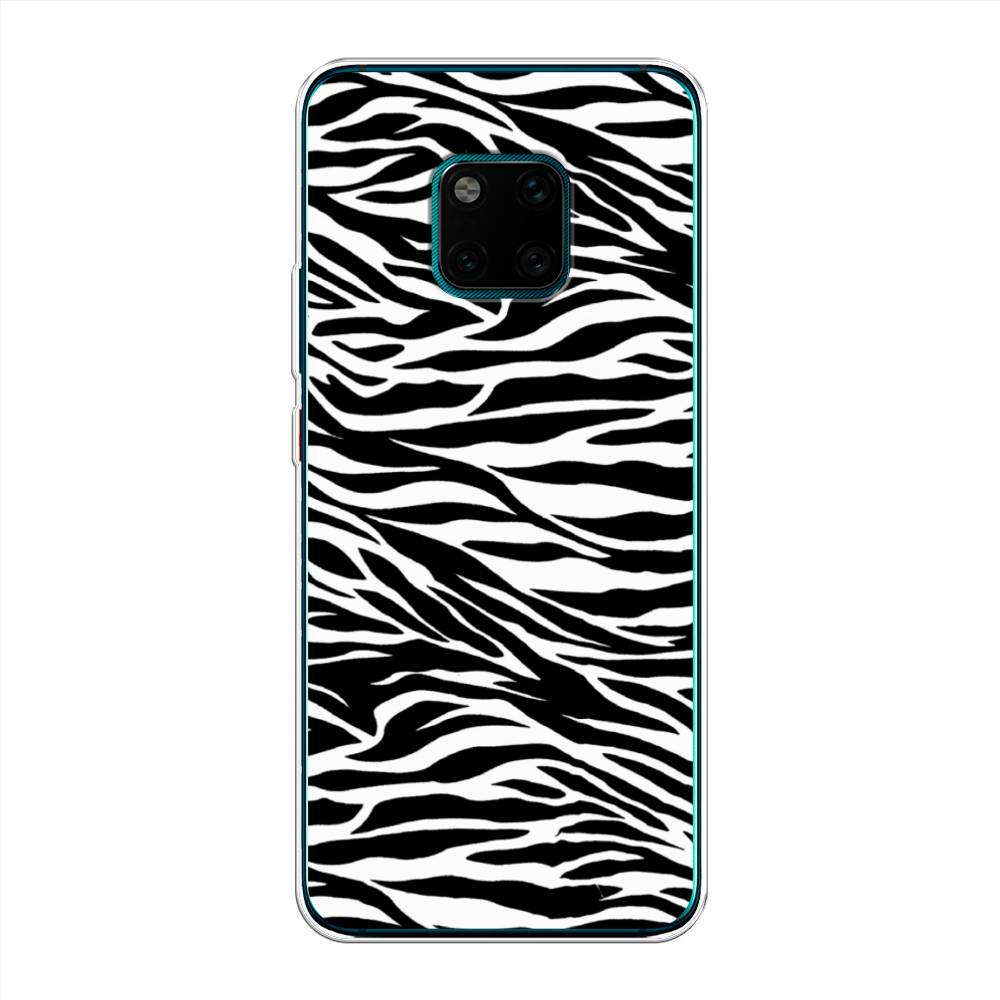 

Чехол Awog на Huawei Mate 20 Pro "Принт зебра", Белый;серый;черный, 67050-7