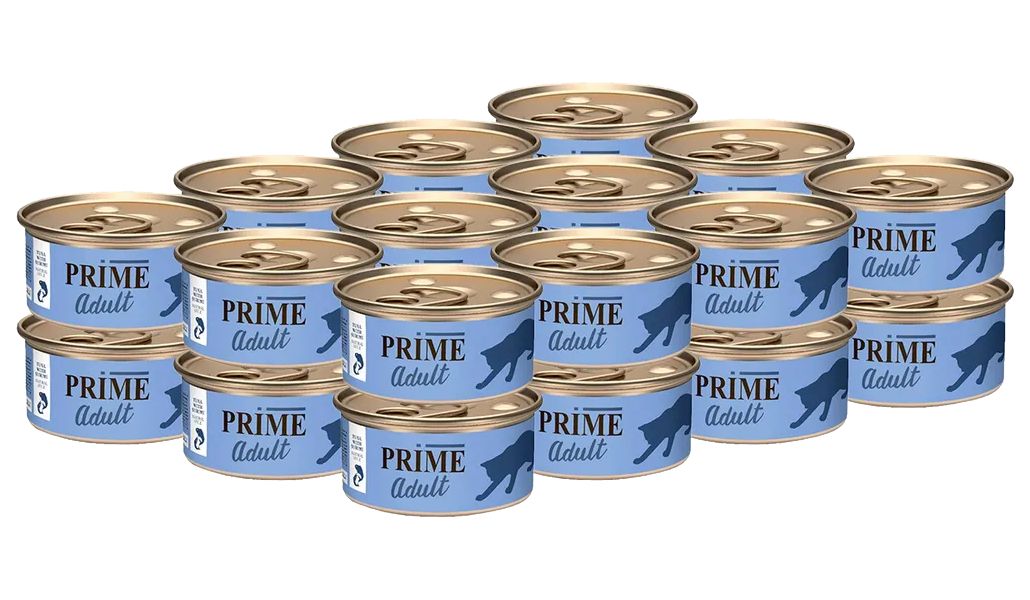 

PRIME MEAT PRIME MEAT ADULT CAT для взрослых кошек с тунцом и сурими в собственном соку (7