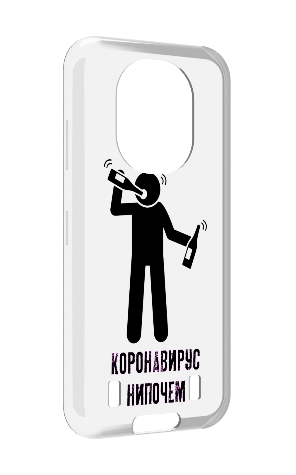 

Чехол MyPads нипочем-коронавирус для Oukitel WP16, Прозрачный, Tocco
