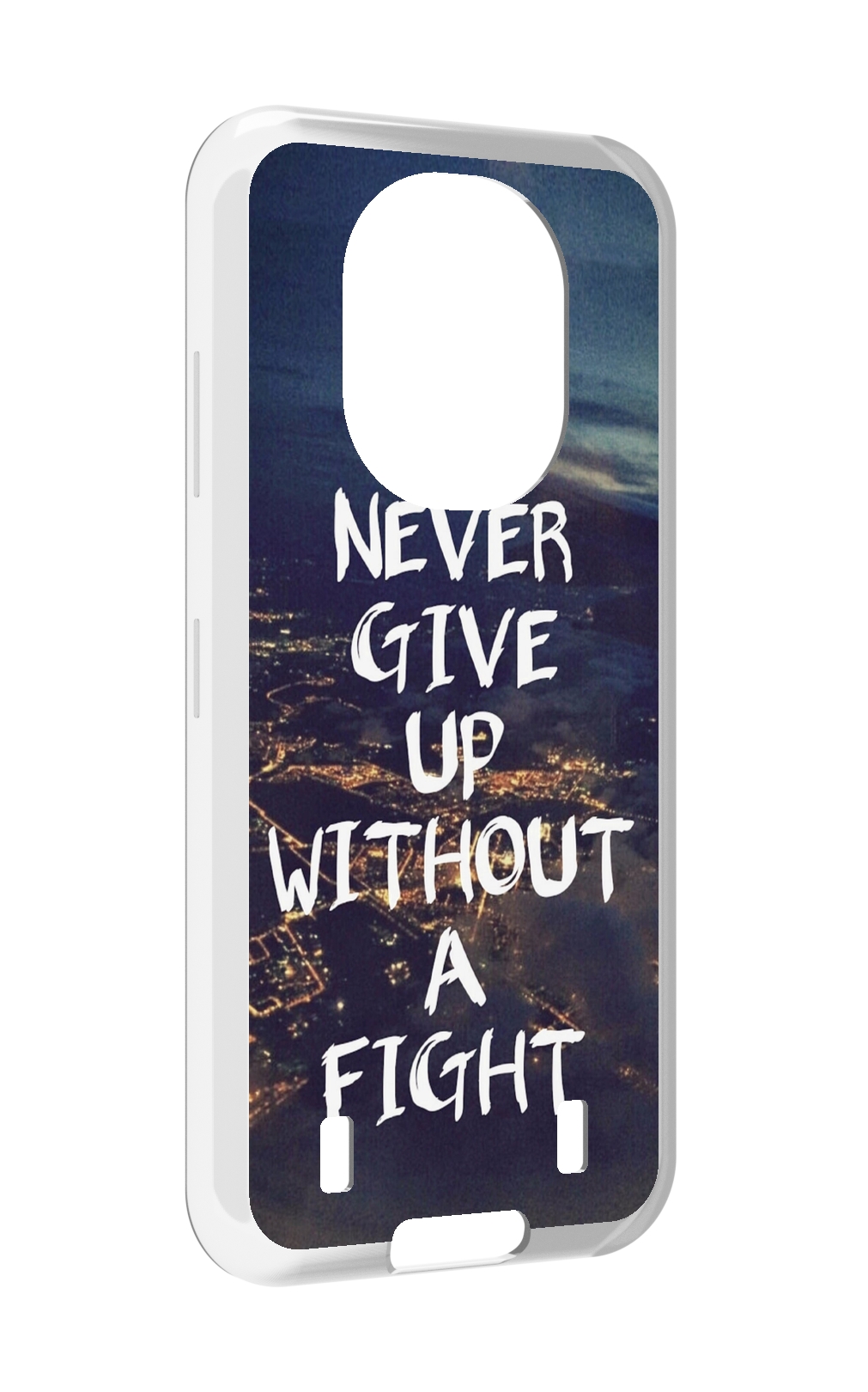 

Чехол MyPads никогда не сдавайся без боя для Oukitel WP16, Прозрачный, Tocco