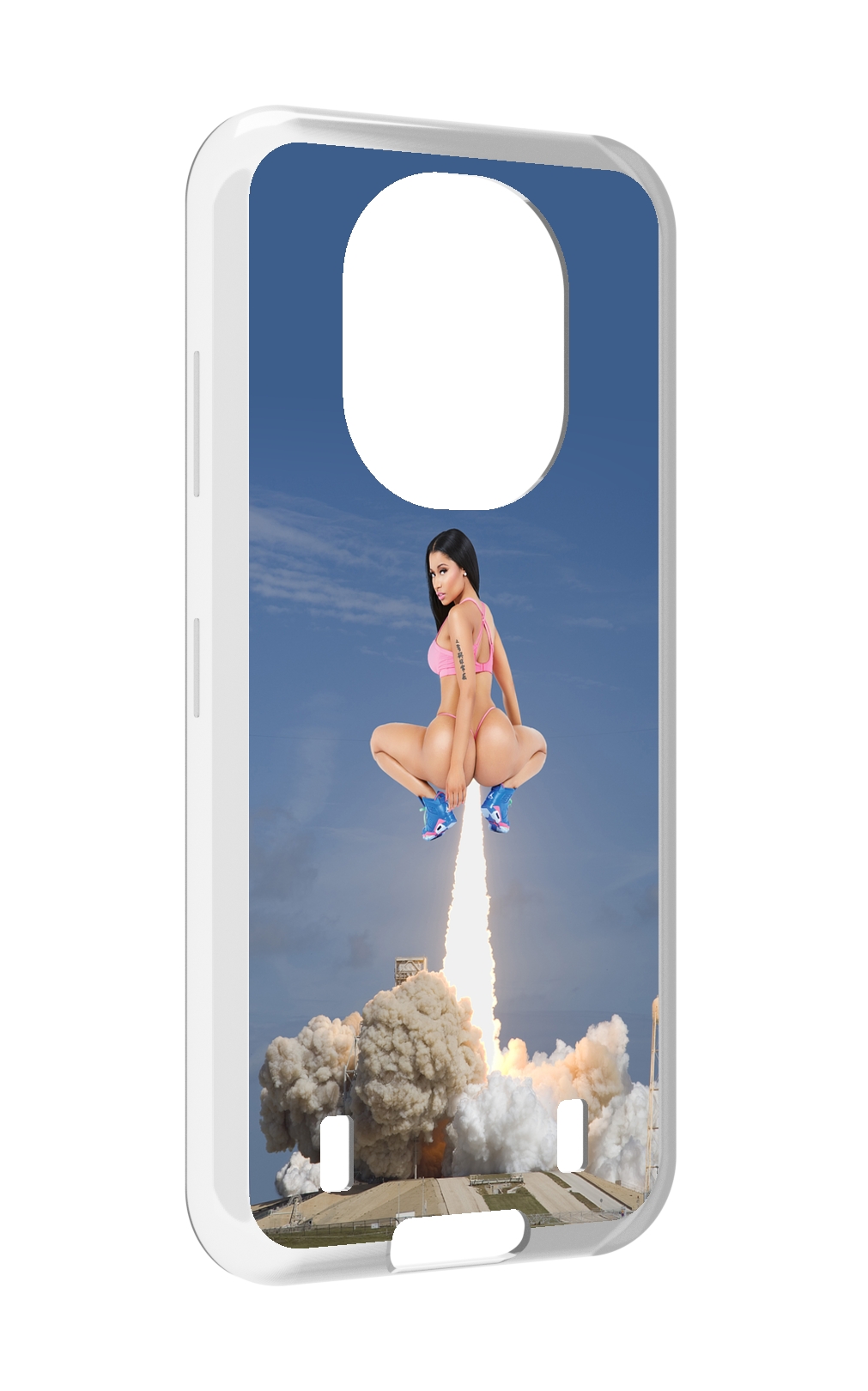 

Чехол MyPads ники-минаж-ракета детский для Oukitel WP16, Прозрачный, Tocco