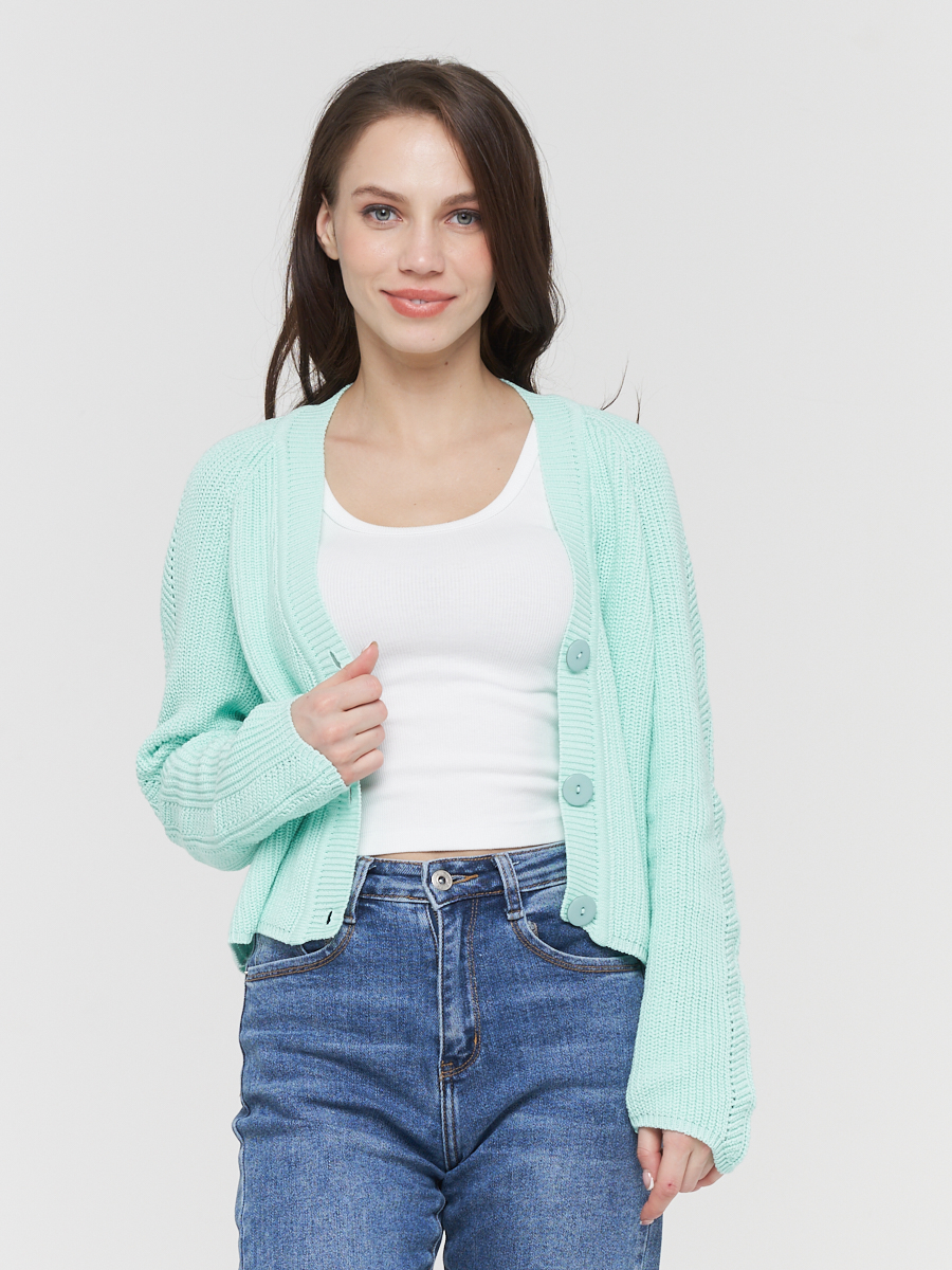 

Кардиган женский BE YOU BY211-14039 бирюзовый 44 RU, BY211-14039