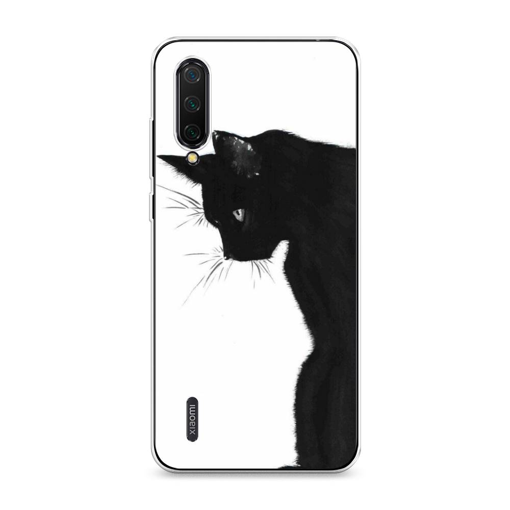 фото Силиконовый чехол "black cat" на xiaomi mi a3 lite awog
