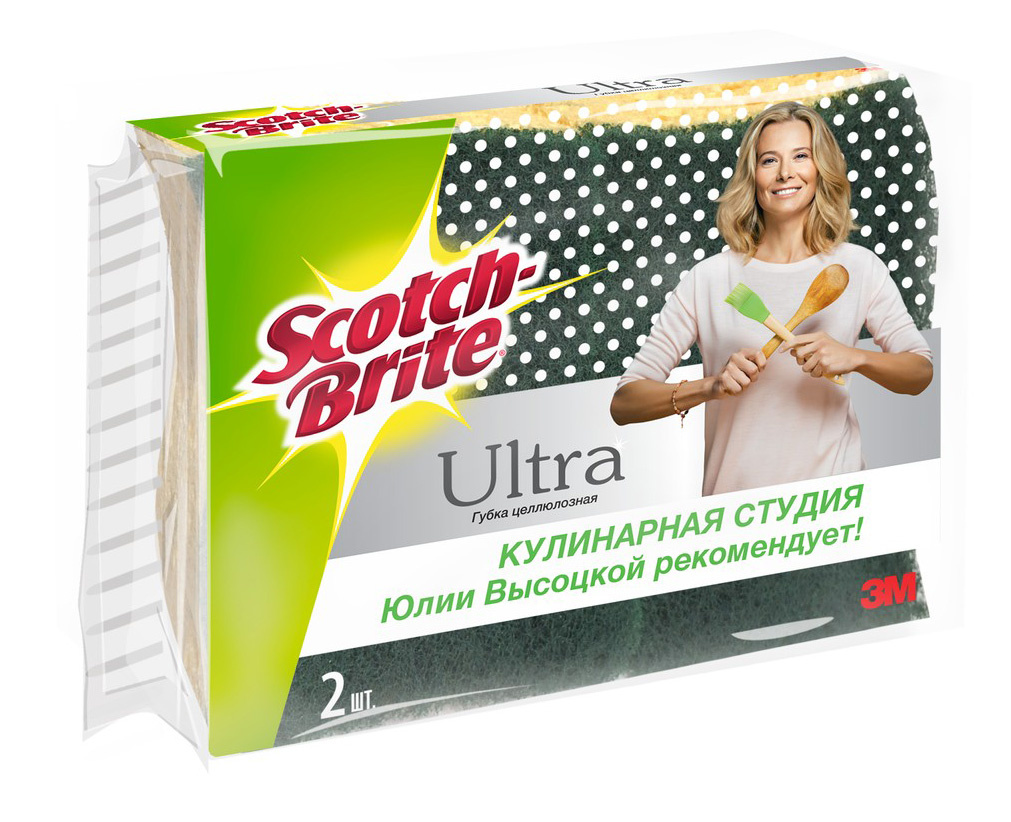 фото Губка 3m scotch-brite hd-c-2-k ультра стандарт целлюлоза (7100241923)