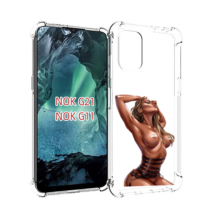 

Чехол Mypads Портупея Денский Для Nokia G11/G21, Прозрачный, Tocco