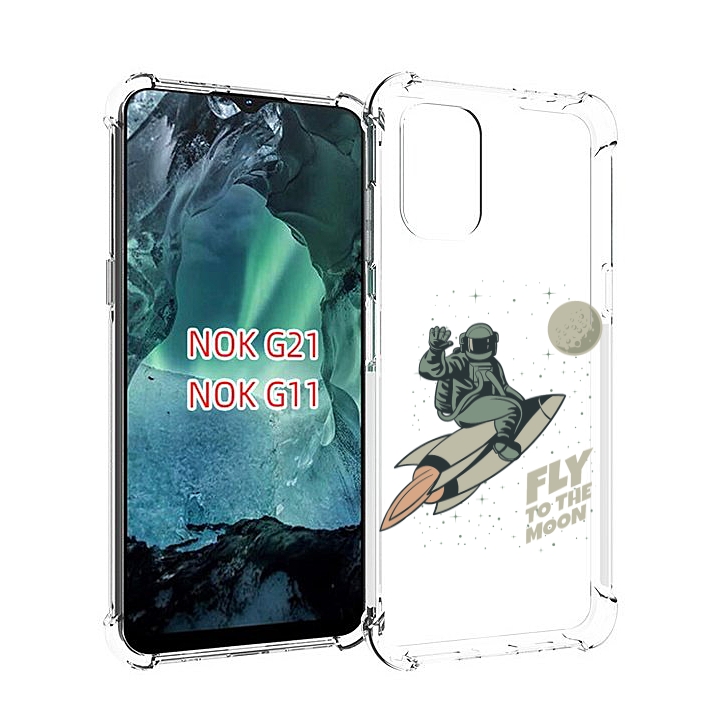 

Чехол Mypads Полет-На-Луну Для Nokia G11/G21, Прозрачный, Tocco