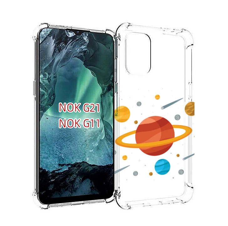 

Чехол Mypads Планета-Сатурн Для Nokia G11/G21, Прозрачный, Tocco