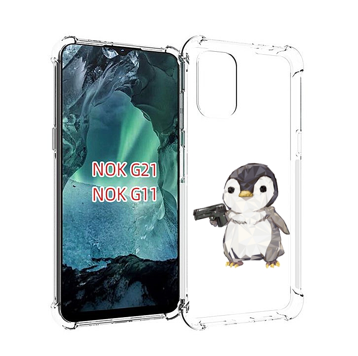 

Чехол Mypads Пингвин Детский Для Nokia G11/G21, Прозрачный, Tocco