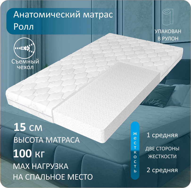 Анатомический матрас Altezza, Ролл 140-195