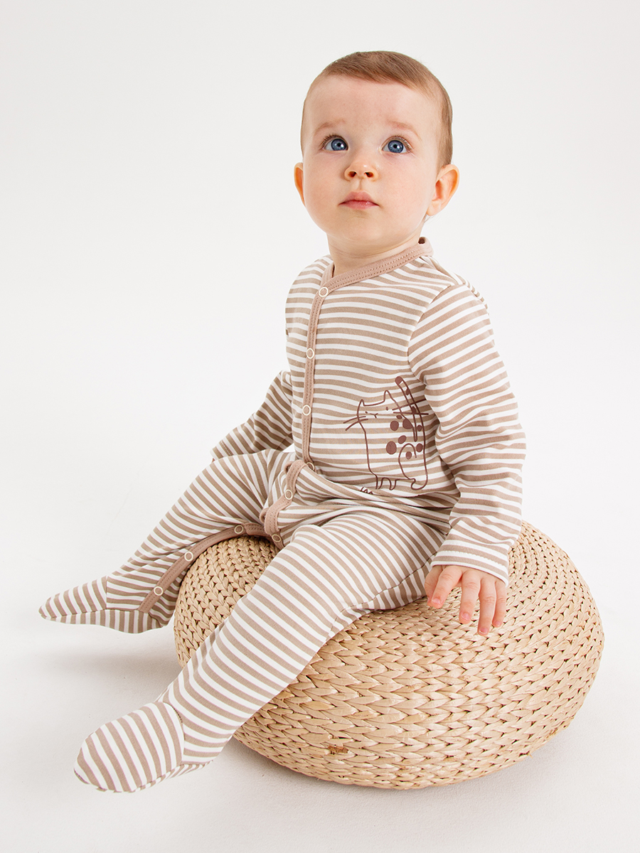 

Комбинезон детский КотМарКот 601321951, бежевый, 80, Бежевый;белый;разноцветный, 601321951