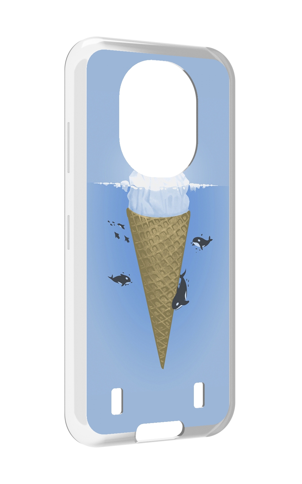

Чехол MyPads мороженное-у-косаток для Oukitel WP16, Прозрачный, Tocco