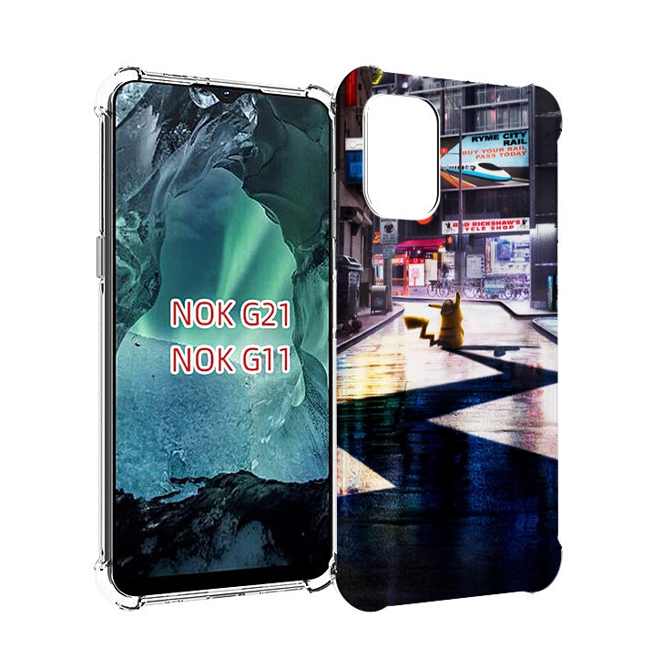 

Чехол Mypads Пикачу-В-Городе Для Nokia G11/G21, Прозрачный, Tocco