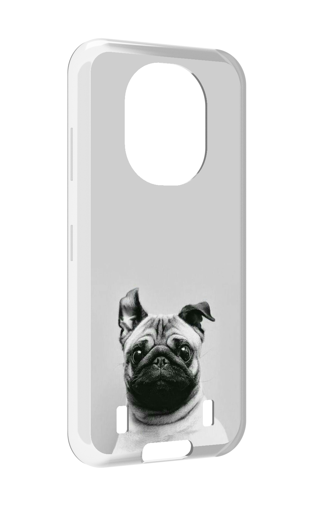 

Чехол MyPads мопс для Oukitel WP16, Прозрачный, Tocco