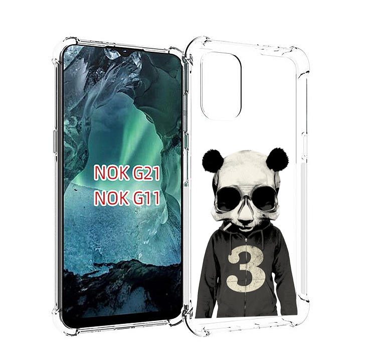 

Чехол Mypads Панда-В-Костюме Для Nokia G11/G21, Прозрачный, Tocco