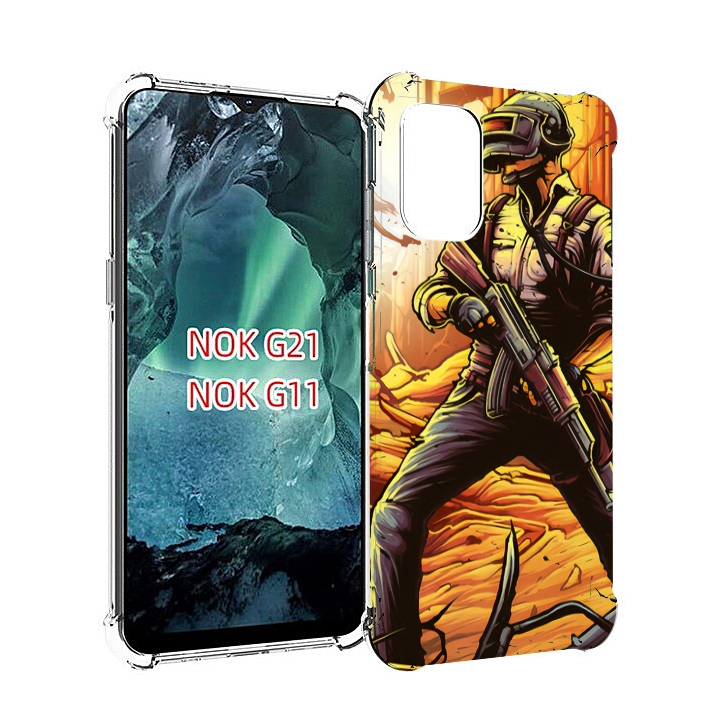 

Чехол Mypads Пабг Для Nokia G11/G21, Прозрачный, Tocco
