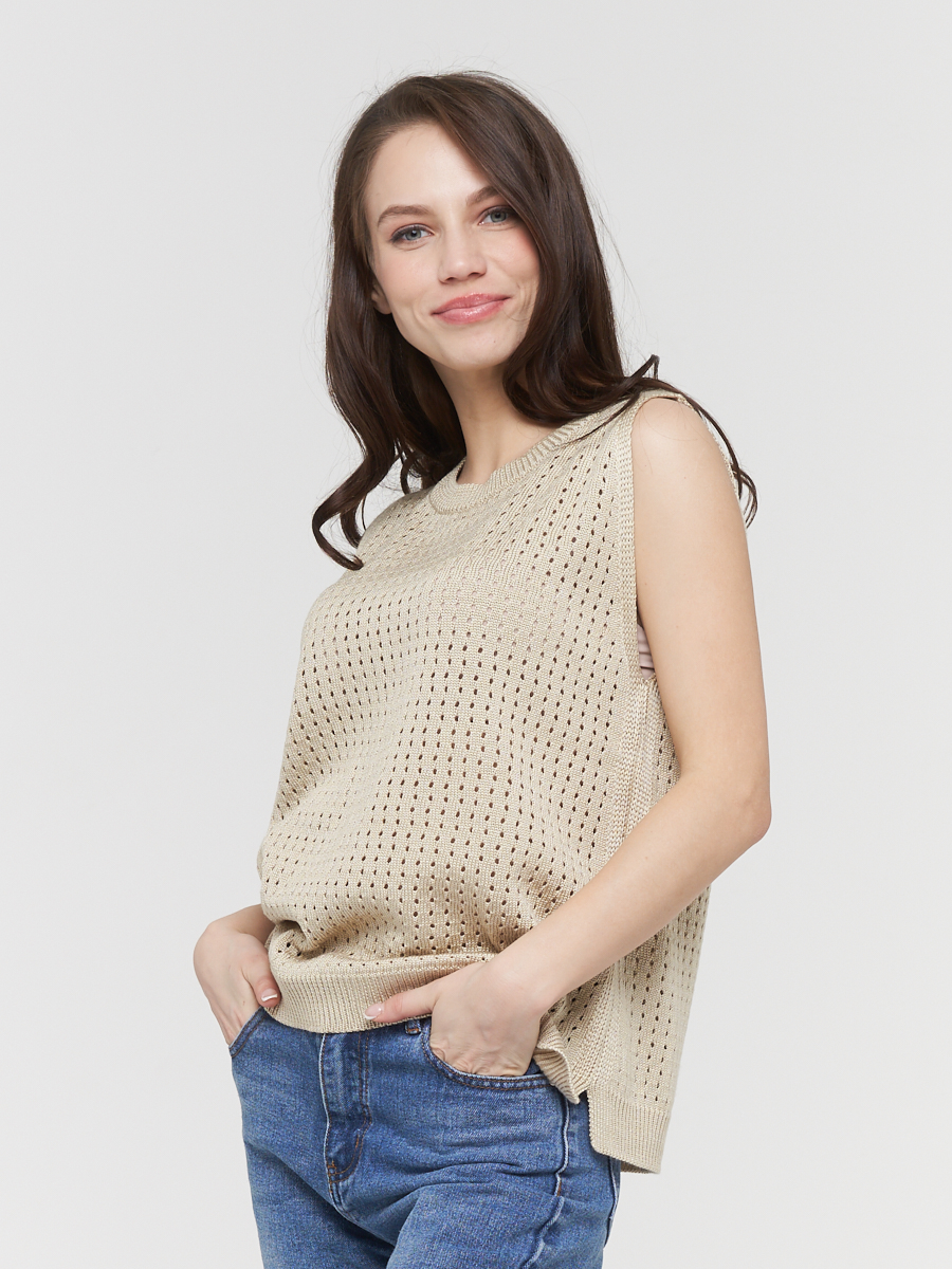 

Жилет женский VAY 211-1664 бежевый 52 RU, 211-1664