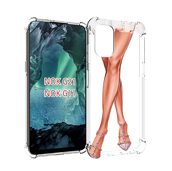 

Чехол Mypads Ножки Для Nokia G11/G21, Прозрачный, Tocco