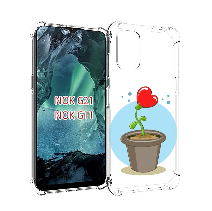 

Чехол Mypads Растение Любви 14 Февраля Для Nokia G11/G21, Прозрачный, Tocco