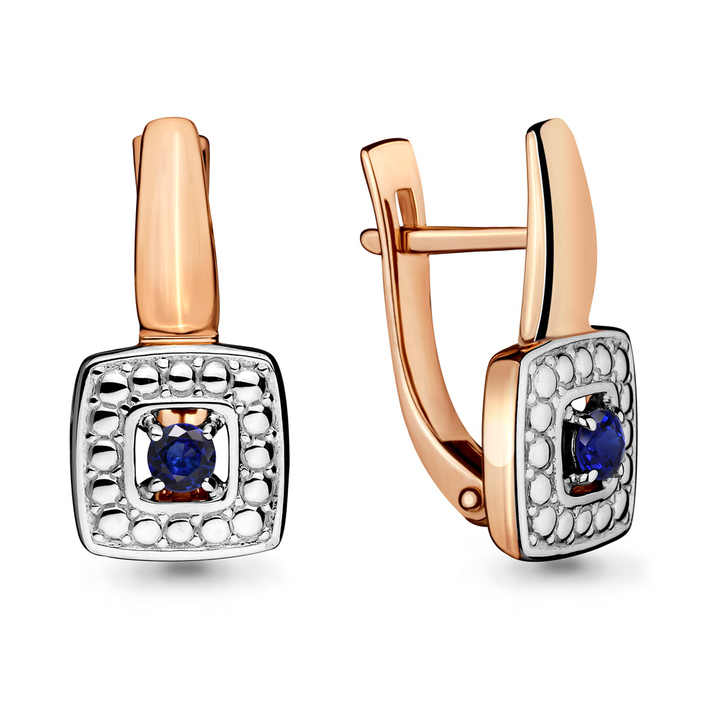 

Серьги из серебра с сапфиром Aquamarine Aquamarine 040260_925_з, 040260_925_з