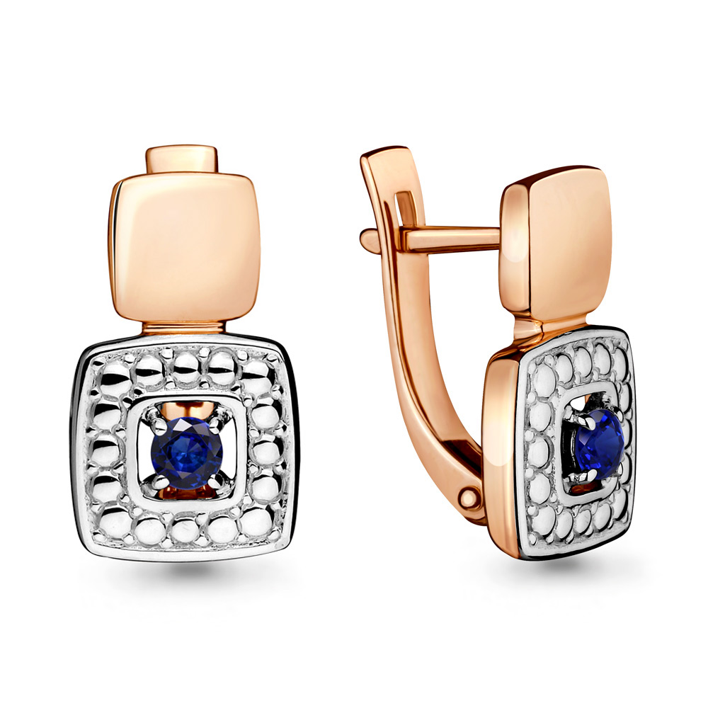 

Серьги из серебра с сапфиром Aquamarine Aquamarine 040259_925_з, 040259_925_з