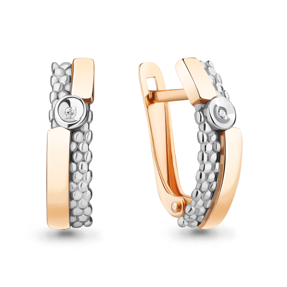 

Серьги из серебра с бриллиантом Aquamarine Aquamarine 040257_925_з, 040257_925_з