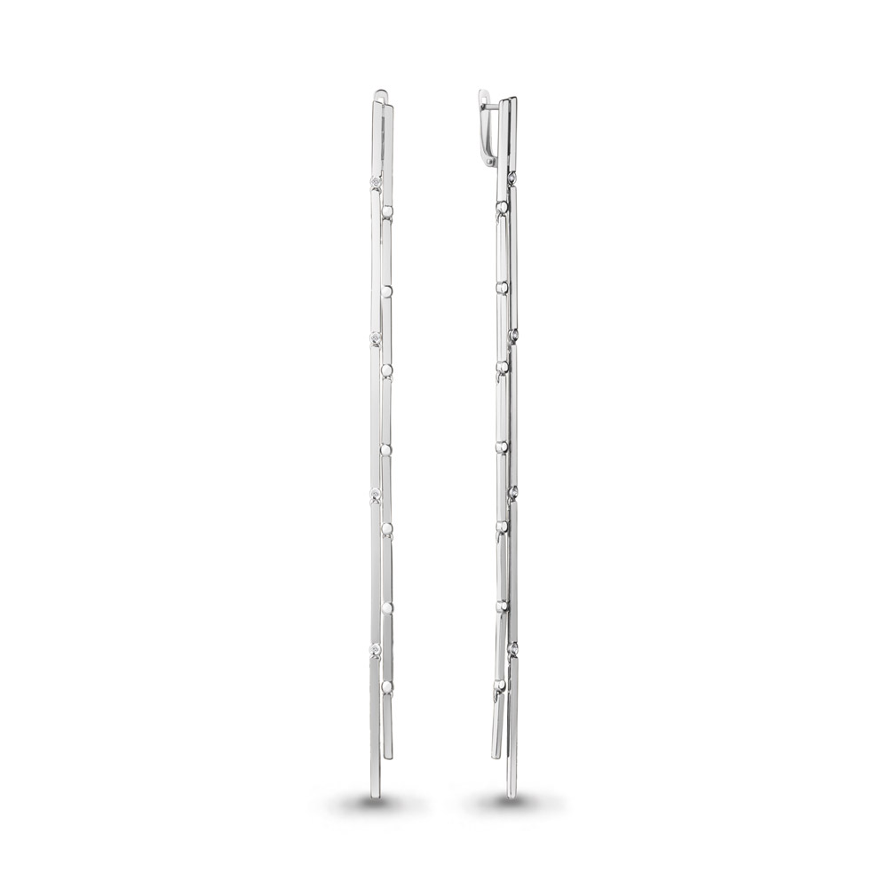 

Серьги из серебра с бриллиантом Aquamarine Aquamarine 040252_925_р, 040252_925_р