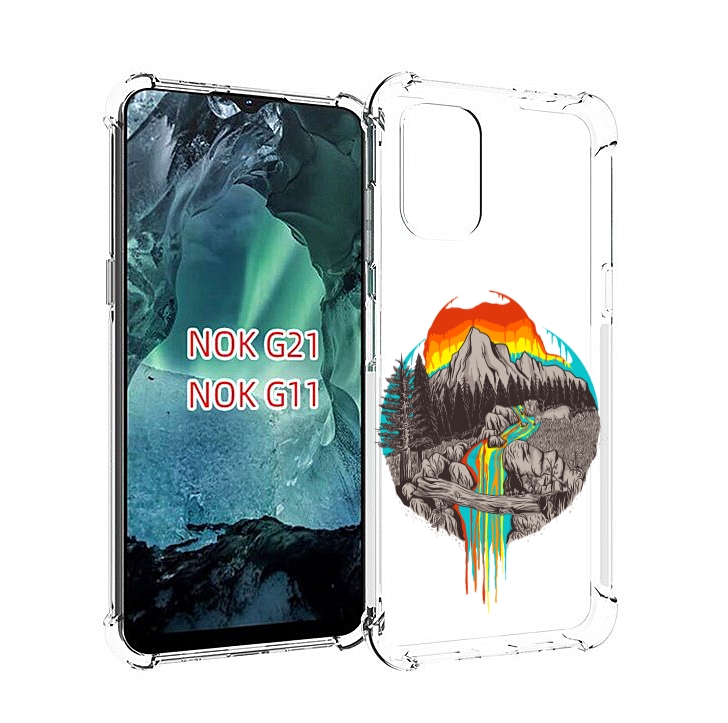 

Чехол Mypads Радужный Водопад Для Nokia G11/G21, Прозрачный, Tocco
