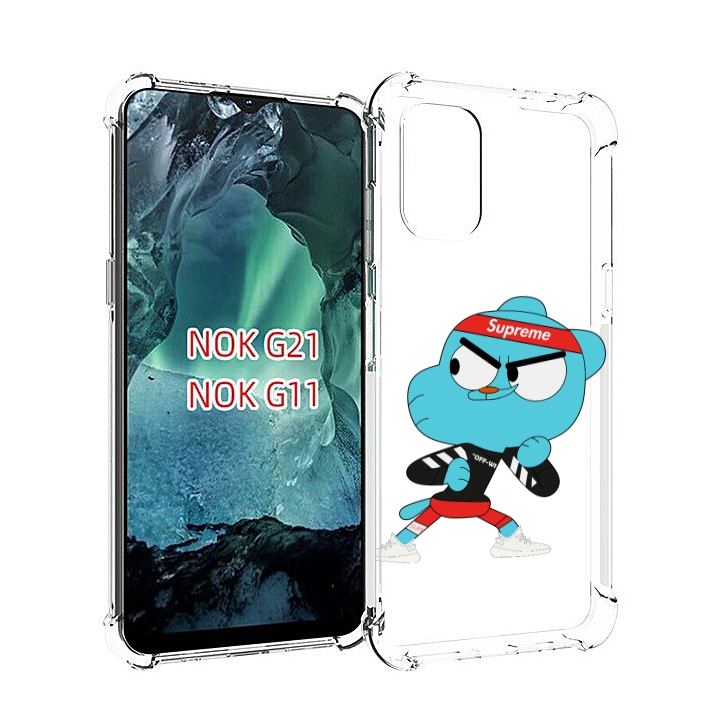 

Чехол Mypads Модный-Гамбол Для Nokia G11/G21, Прозрачный, Tocco