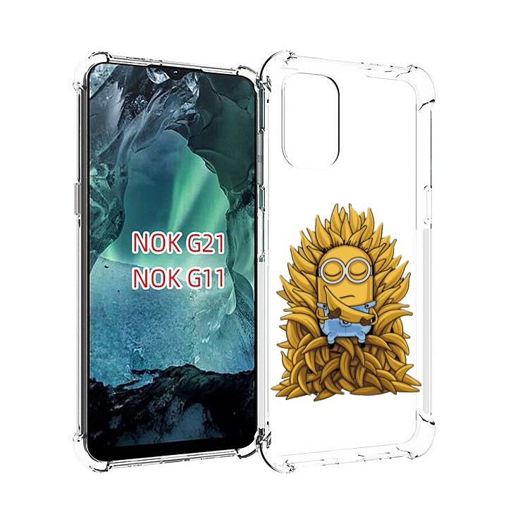 

Чехол Mypads Миньон С Бананами Для Nokia G11/G21, Прозрачный, Tocco