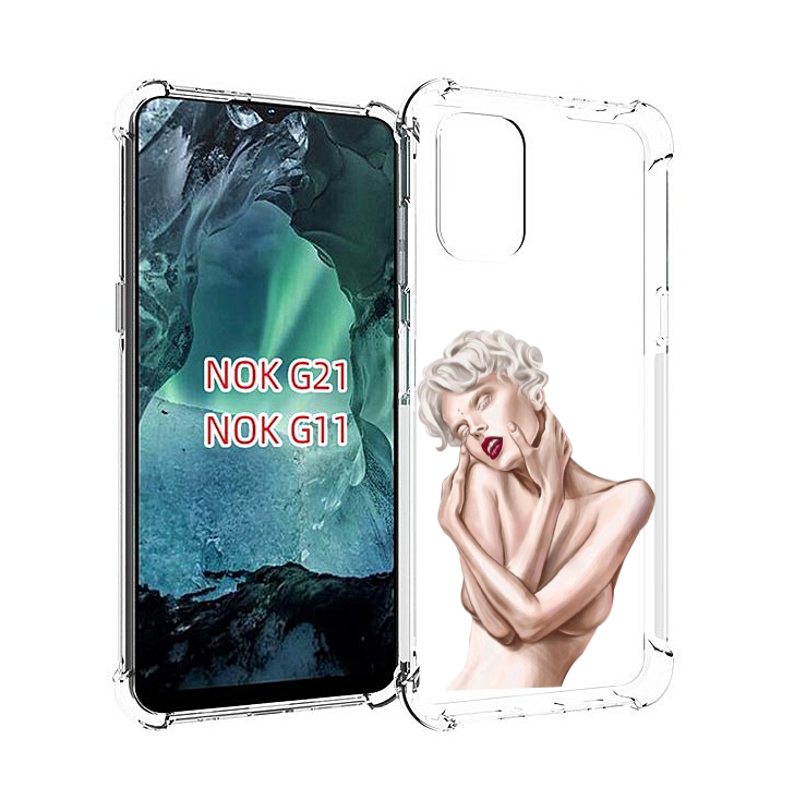 

Чехол Mypads Мигера Женский Для Nokia G11/G21, Прозрачный, Tocco
