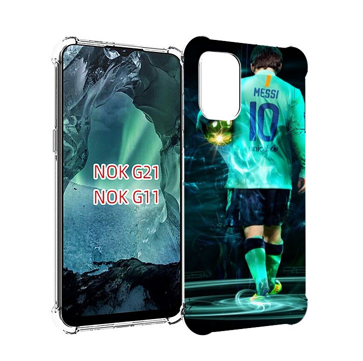 

Чехол Mypads Месси Мужской Для Nokia G11/G21, Прозрачный, Tocco