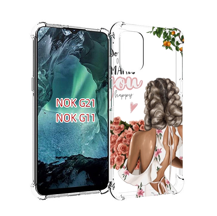 

Чехол Mypads Мелочи-Делают-Тебя-Счастливой Для Nokia G11/G21, Прозрачный, Tocco