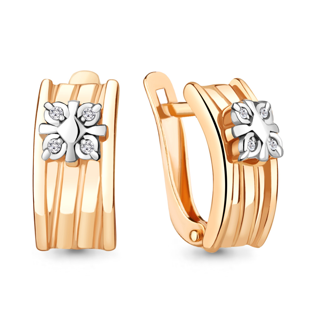 

Серьги из серебра с бриллиантом Aquamarine Aquamarine 040238_925_з, 040238_925_з