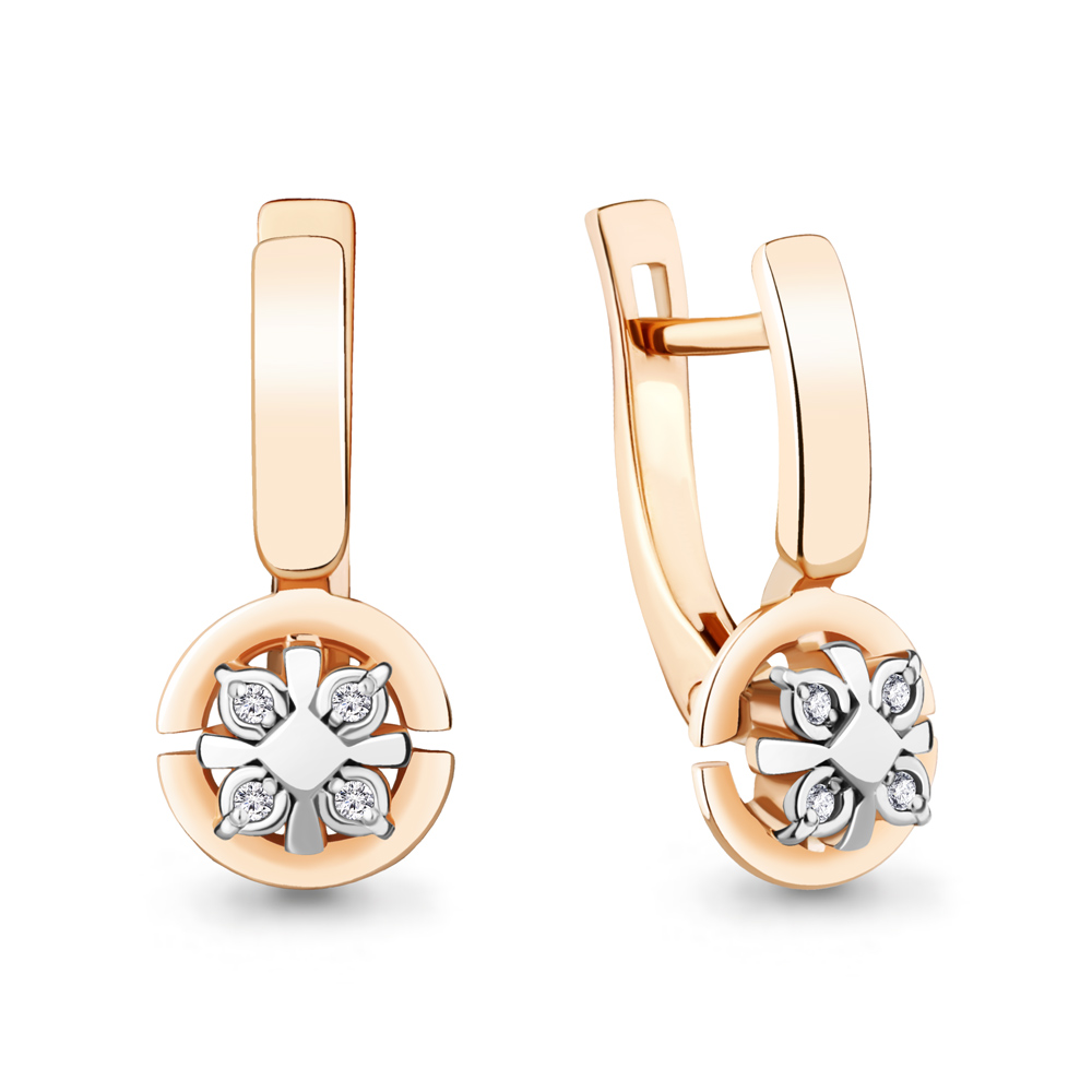 

Серьги из серебра с бриллиантом Aquamarine Aquamarine 040236_925_з, 040236_925_з