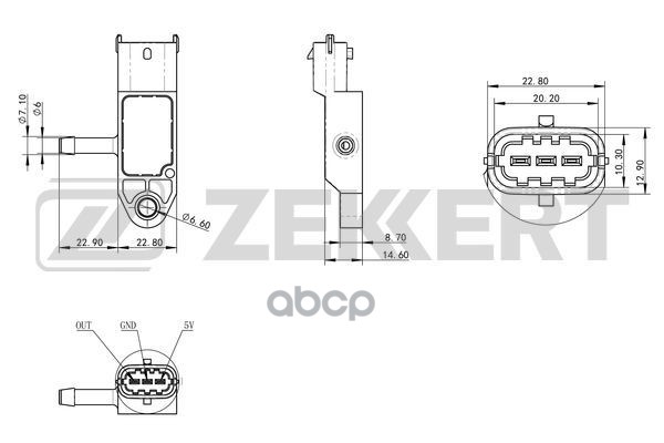 

Датчик автомобильный ZEKKERT SE1051