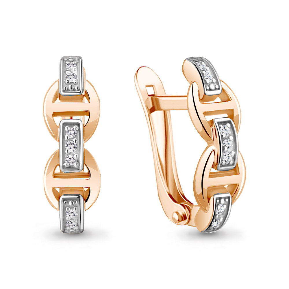 

Серьги из серебра с бриллиантом Aquamarine Aquamarine 040225_925_з, 040225_925_з